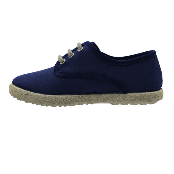 ZAPATO NIÑO MARINO LONA CORDONES/YUTE -PEKIS