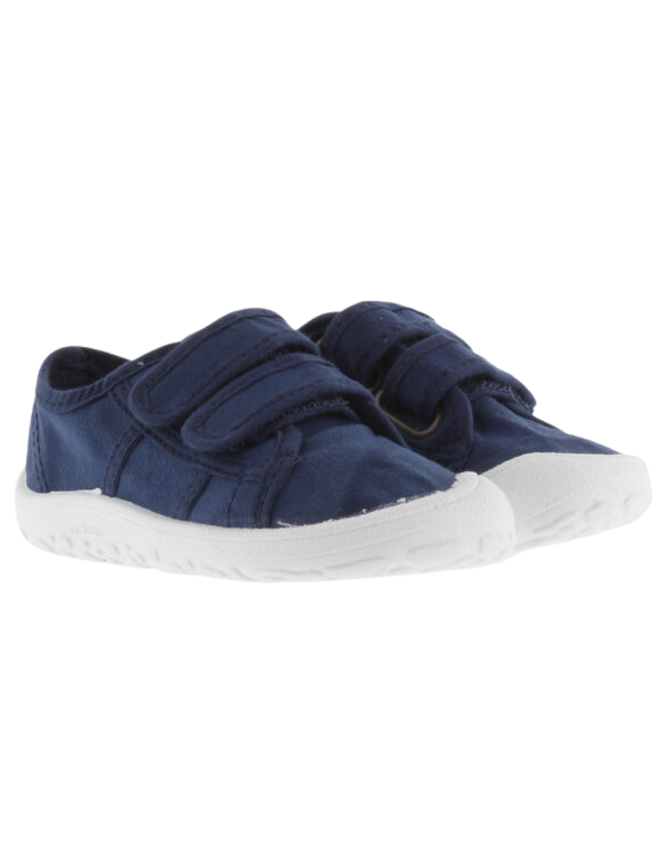 Zapato Barefoot Victoria Lona Basket Azul Marinos para Niño