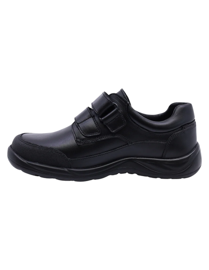 Zapato Coqueta Escolar Dos Velcros Puntera Negros para Niño