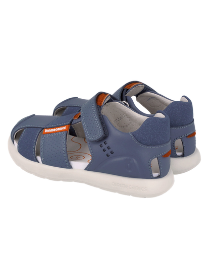 Sandalia Biomecanics Petrol con Puntera para Niño