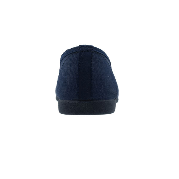 Zapato de niña con cintas en lona azul marino – Pekis