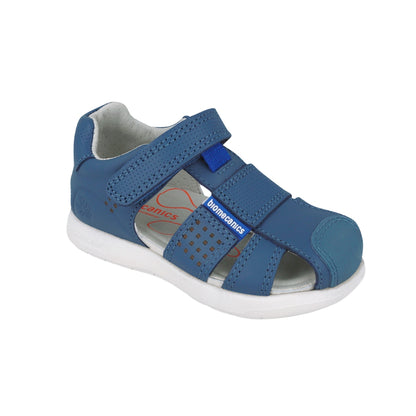 Sandalia Niño Velcro Básica Azul - BIOMECANICS
