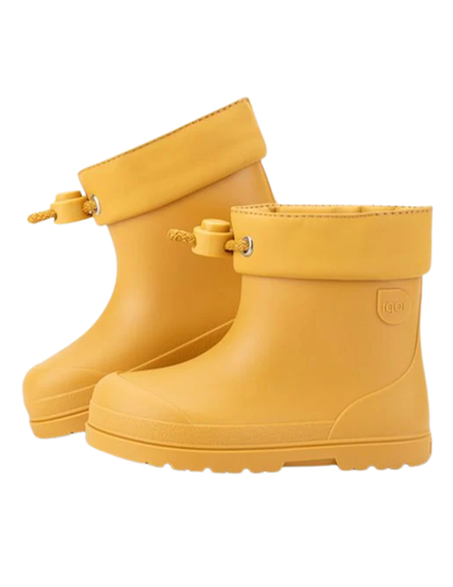 Bota Igor Baja Lluvia Cuello Amarillos para Niños(Unisex)