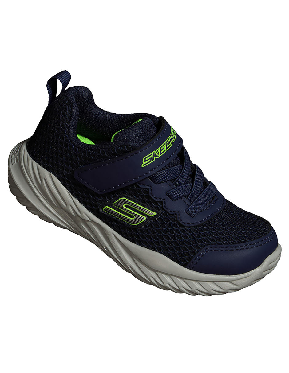 Tenis Skechers Nitro Sprint Krodon Azul Petróleo para Niño