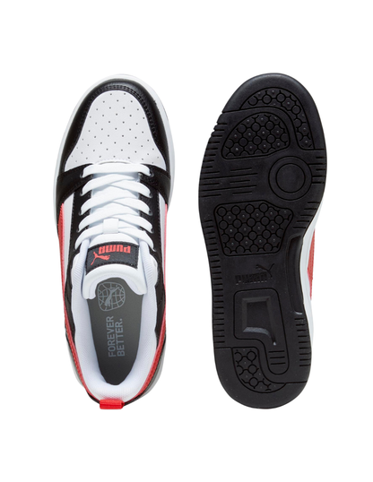 Tenis Puma Rebound V6 LO JR Blancos para Niño