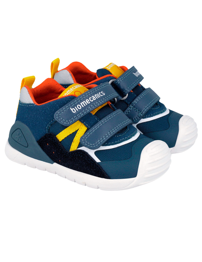 Zapato Biomecanics Petrol con Dos Velcros V para Bebé