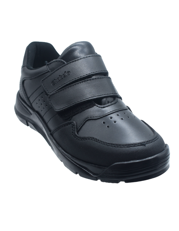 Zapato Chabelo Escolar Dos Velcros Negros para Niño