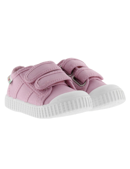 Zapato Victoria Petalos de Lona con Dos Velcros para Niña