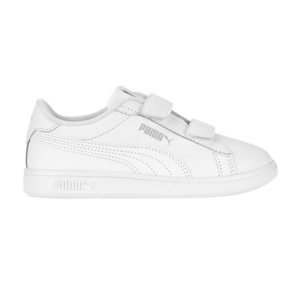 Tenis Puma Smash 3.0 L Blanco para Niños (Unisex)