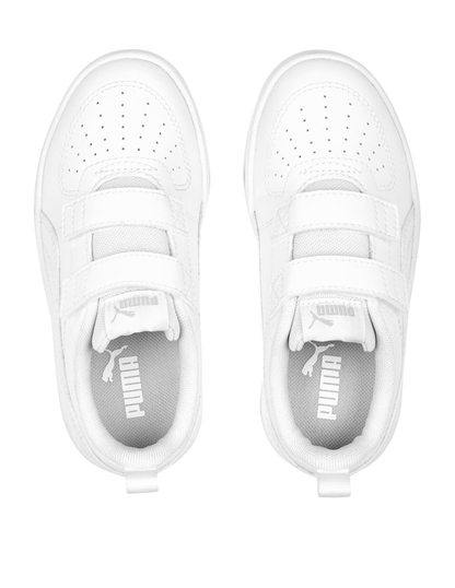 Tenis Puma Rickie V PS Blancos para Niños(Unisex)