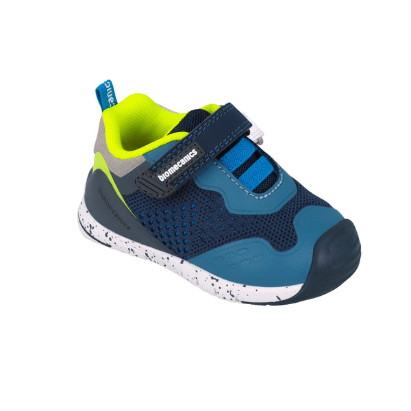 Zapato Niño con Agujeta de Resorte y Velcro Multicolor - BIOMECANICS