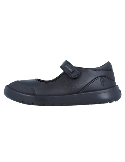 Zapato Biomecanics Escolar Puntera Con Velcro Negros para Niña