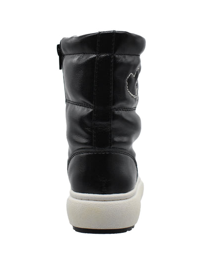 Botas Georgie Boy Blanco Negro con Resorte para Niña