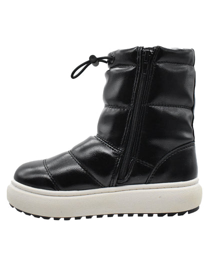 Botas Georgie Boy Blanco Negro con Resorte para Niña