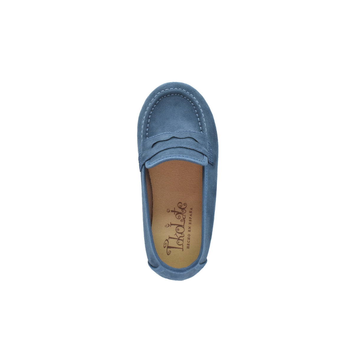 Mocasín de niño en serratex azul con antifaz – Tokolate