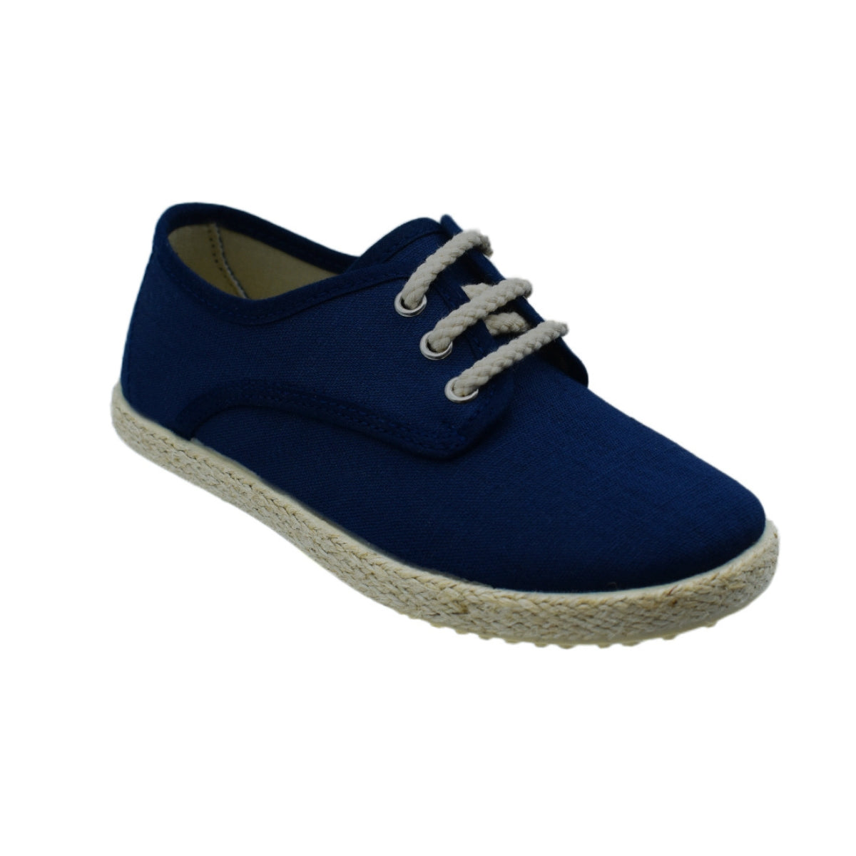 ZAPATO NIÑO MARINO LONA CORDONES/YUTE -PEKIS