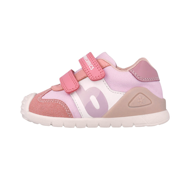 Zapato Niña Rosa con Doble Velcro - BIOMECANICS