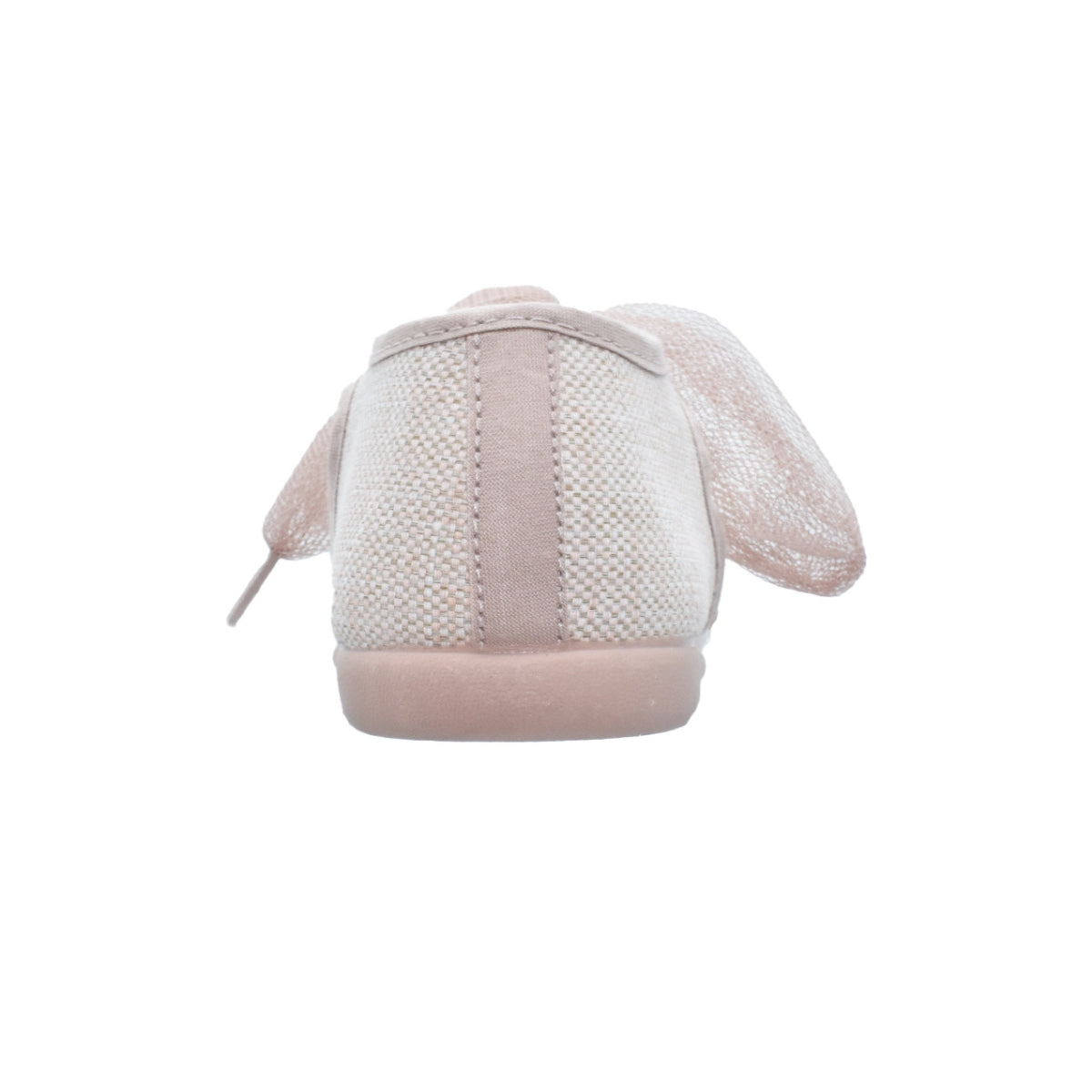 Zapatos de niña en lino con moño de tul – Tokolate