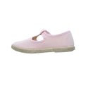 Zapato unisex tipo pepito en lino rosa con velcro – Tokolate