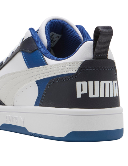 Tenis Puma Rebound V6 LO JR Blancos para Niño