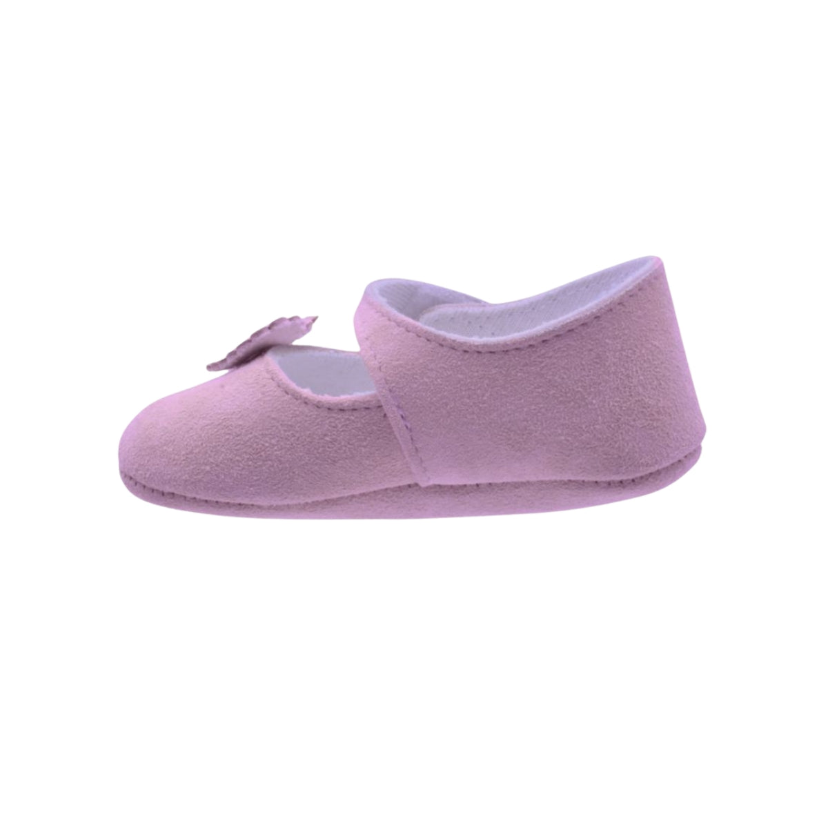 Zapatos de ante rosa con corazón troquelado – Pekis