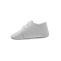 Zapato de bebé en piel blanca con agujeta – PEKIS