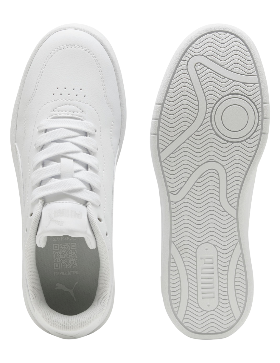 Tenis Puma Court Lally JR Blancos para Niños(Unisex)