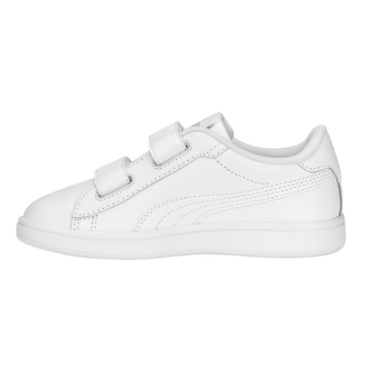 Tenis Puma Smash 3.0 L Blanco para Niños (Unisex)
