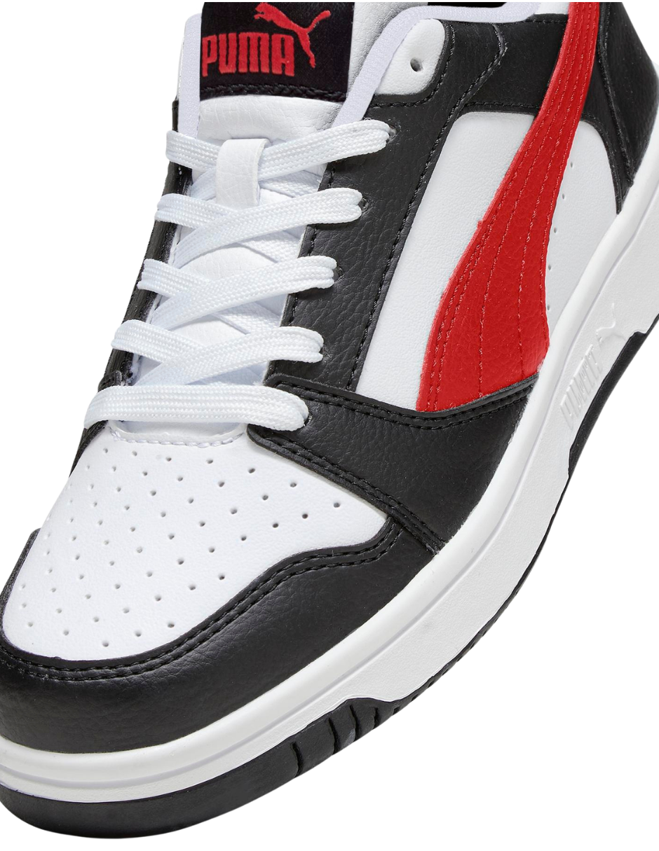 Tenis Puma Rebound V6 LO JR Blancos para Niño