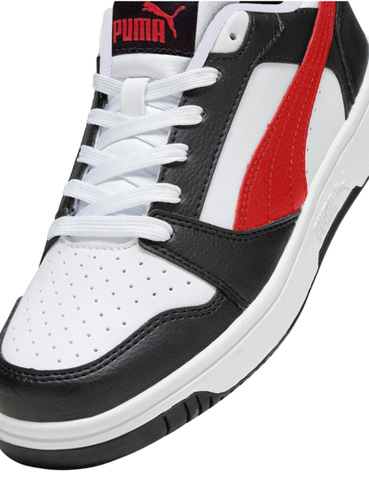 Tenis Puma Rebound V6 LO JR Blancos para Niño