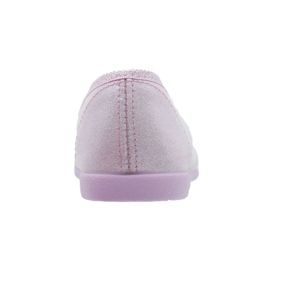 Zapato de niña tipo salón rosa brillante con elásticos – Pekis