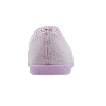 Zapatos de Salón Pekis Rosa Brillante con Elásticos para Niña