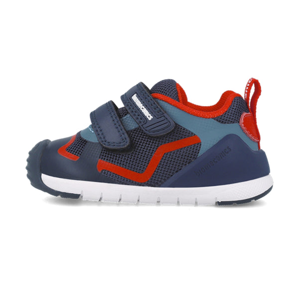Zapato Niño Rejilla Azul con Doble Velcro - Biomecanics