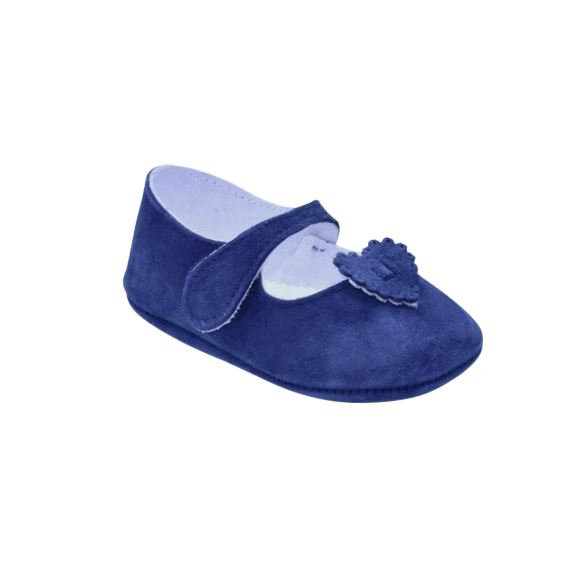 Zapato de bebé en ante azul marino – Pekis