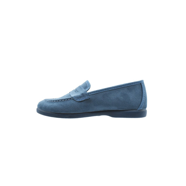 Mocasín de niño en serratex azul con antifaz – Tokolate