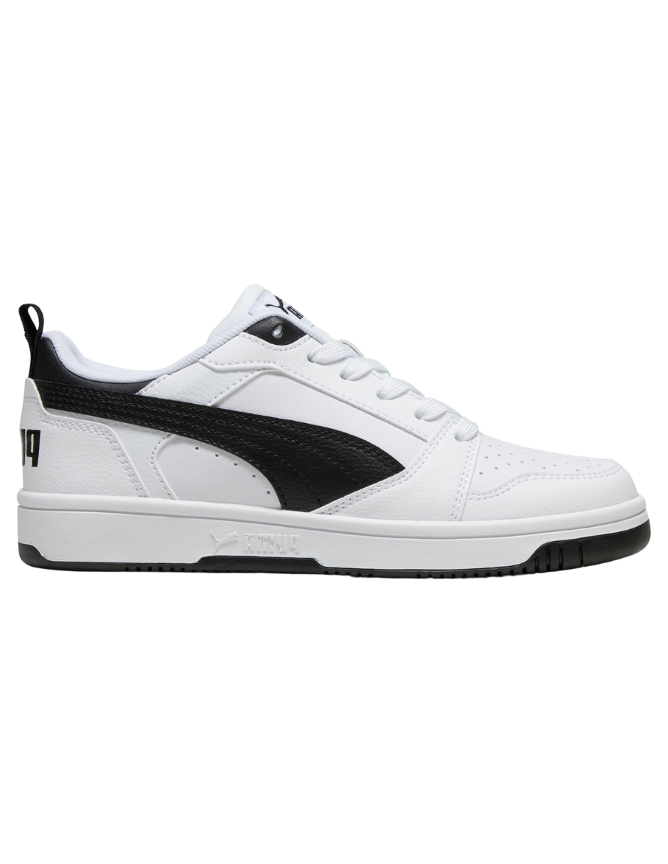 Tenis Puma Rebound V6 LO JR Blancos para Niño