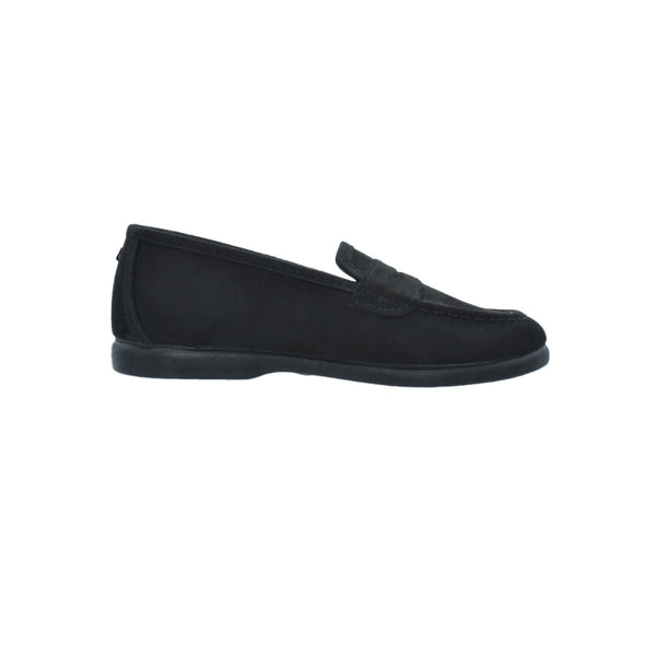 Mocasín de niño en serratex negro con antifaz – Tokolate