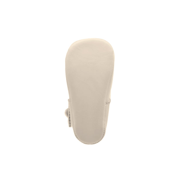 Zapato de bebé en piel con botón – PEKIS