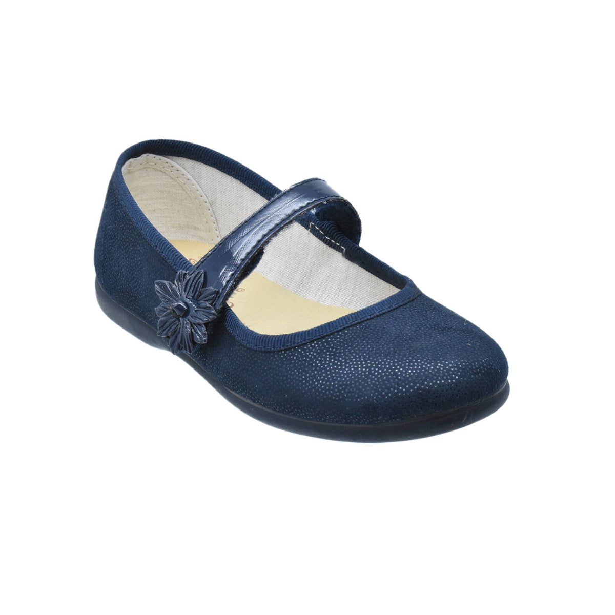Zapatos de niña con correa y velcro azul marino – Tokolate