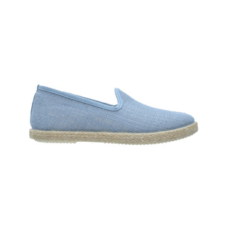 Zapato tipo valenciana de lino celeste para niño – Tokolate