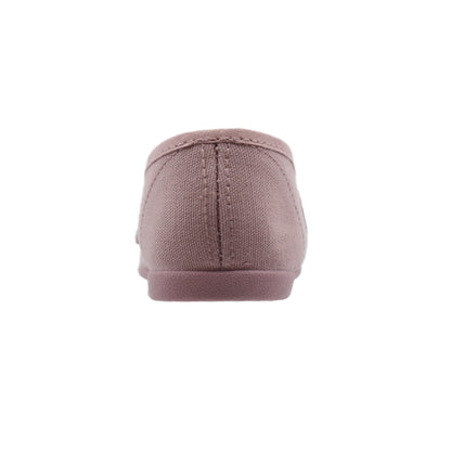 Zapatos Pekis de Lona Rosa Maquillaje con Velcro y Botón para Niña