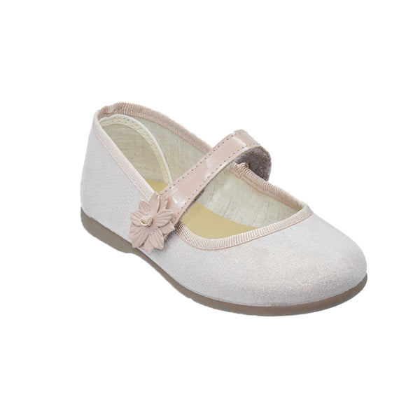 Zapatos de niña con velcro y flor decorativa – Tokolate