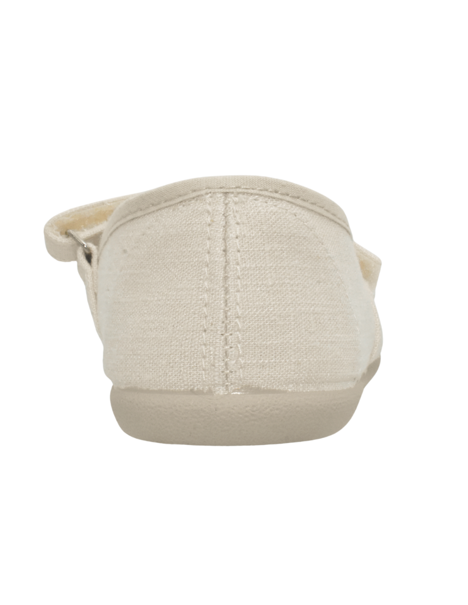 Merceditas Pekis Beige con Moño para Niña
