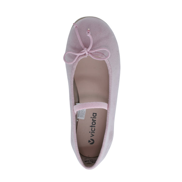 Zapato niña Bailarina Elástico Rosa- VICTORIA