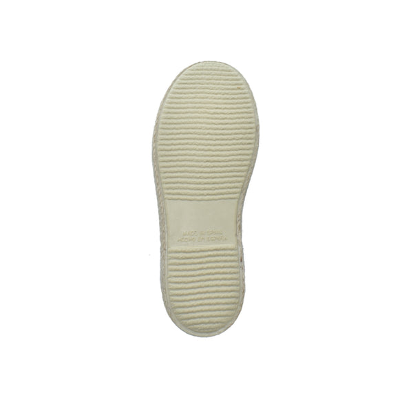 Zapato tipo valenciana con cintas en lino rosa – Tokolate