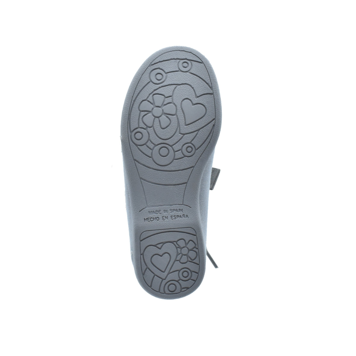 Zapato de niña en lona gris con cintas – Pekis