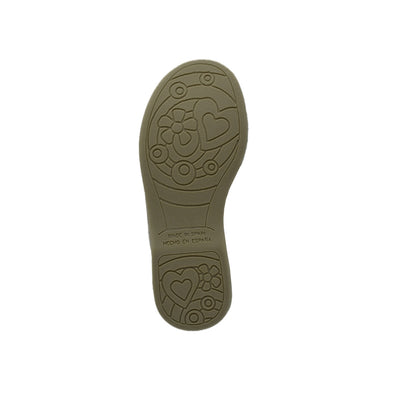 Zapatos Pekis de Lino Beige con Velcro para Niña