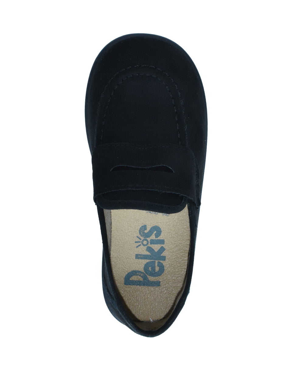 Zapato Niño Mocasín Serratex Negro -Pekis