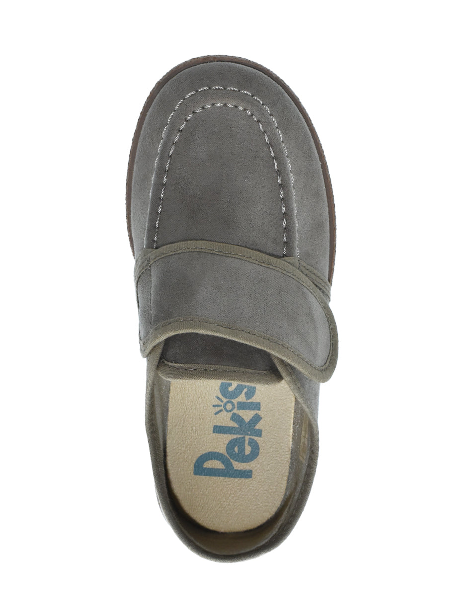 Zapato Niño Nautico Serratex Café -Pekis