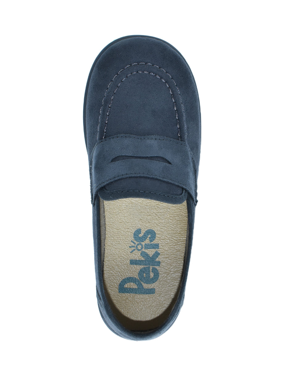 Zapato Niño Mocasín Serratex Gris -Pekis